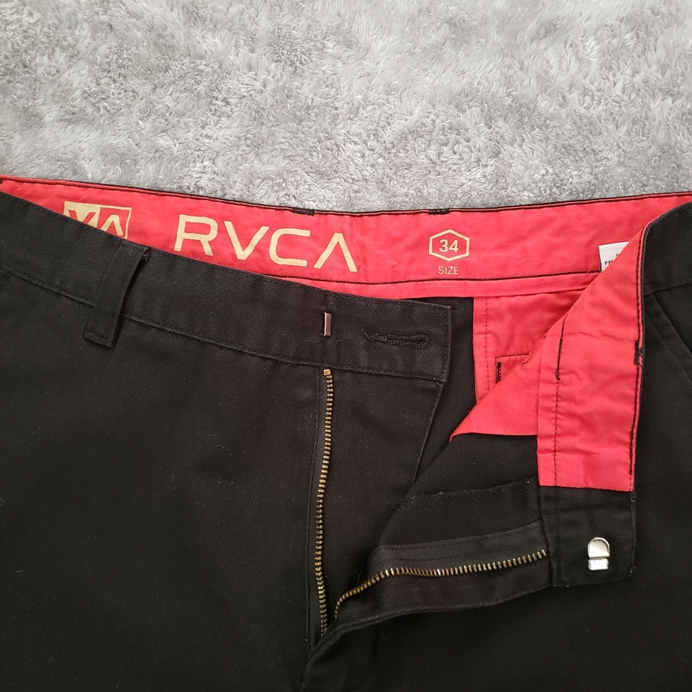 RVCA W34 Black Khakis